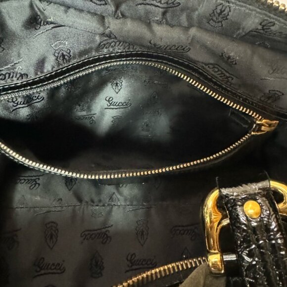 Gucci Suede Medium Aviatrix Handle Bag - Picture 11 of 14